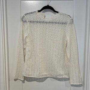Elegant Lace White Top